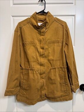 Old Navy Mustard Drawstring Utility Jacket